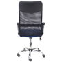 Piqueras y Crespo Silla Gontar con Asiento Azul y Respaldo Negro